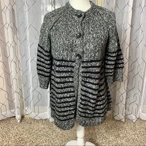 Devoted 3 Button Chunky Knit Sweater Large
